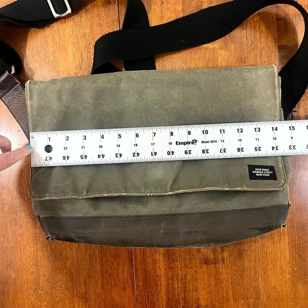 Jack Spade New York Heavyweight Canvas Travel Bag Green Color